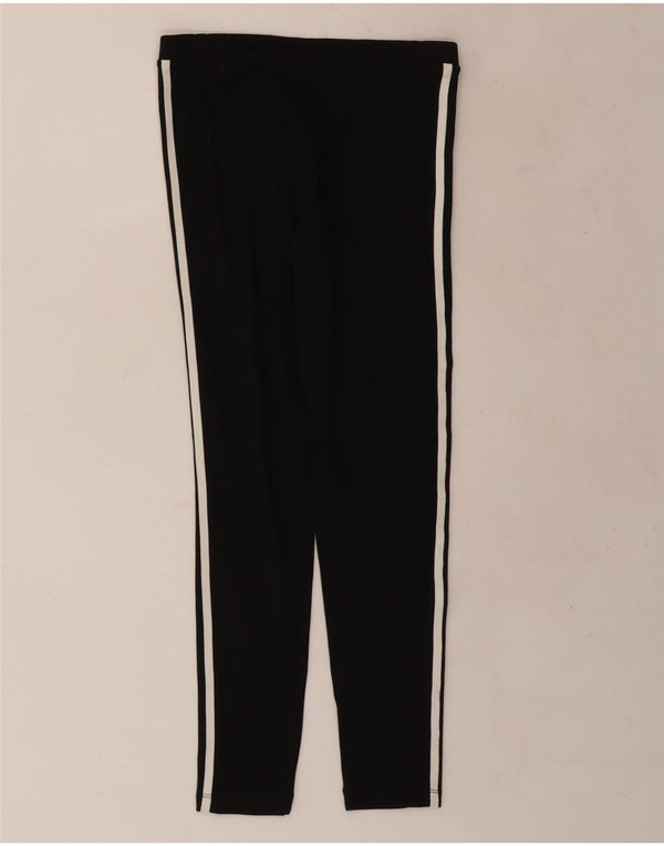 Leggings Adidas Femininas UK 8 Pequenas Algodão Preto