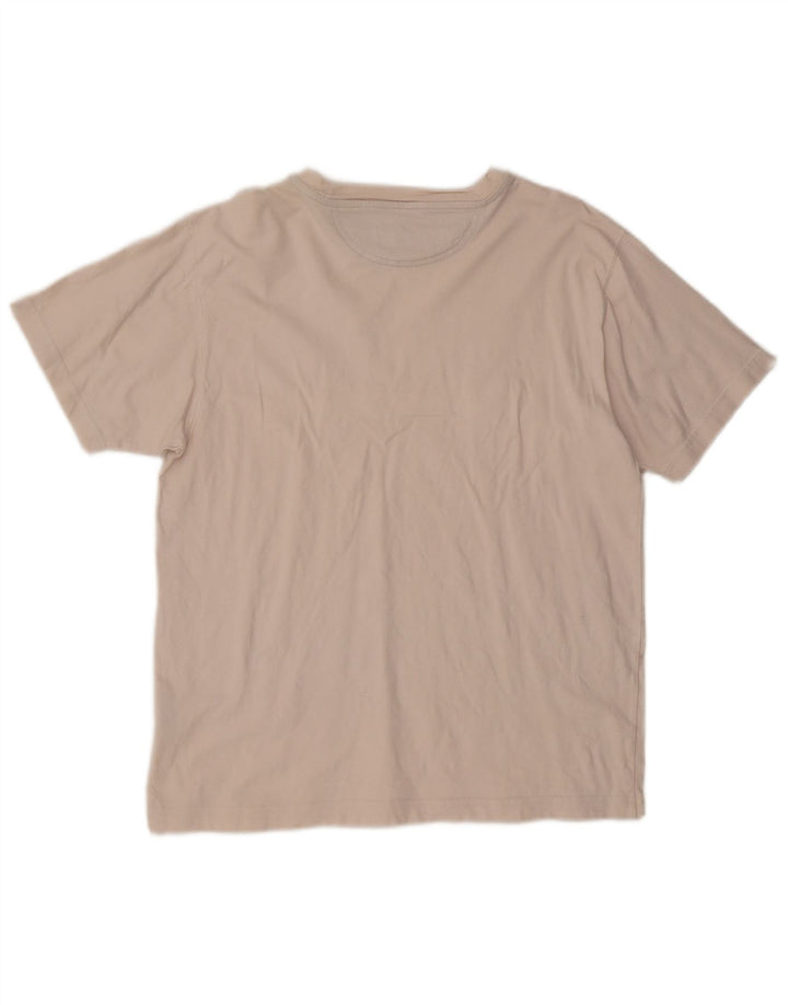 Camiseta masculina Columbia manga curta regular fit gráfica top médio off white