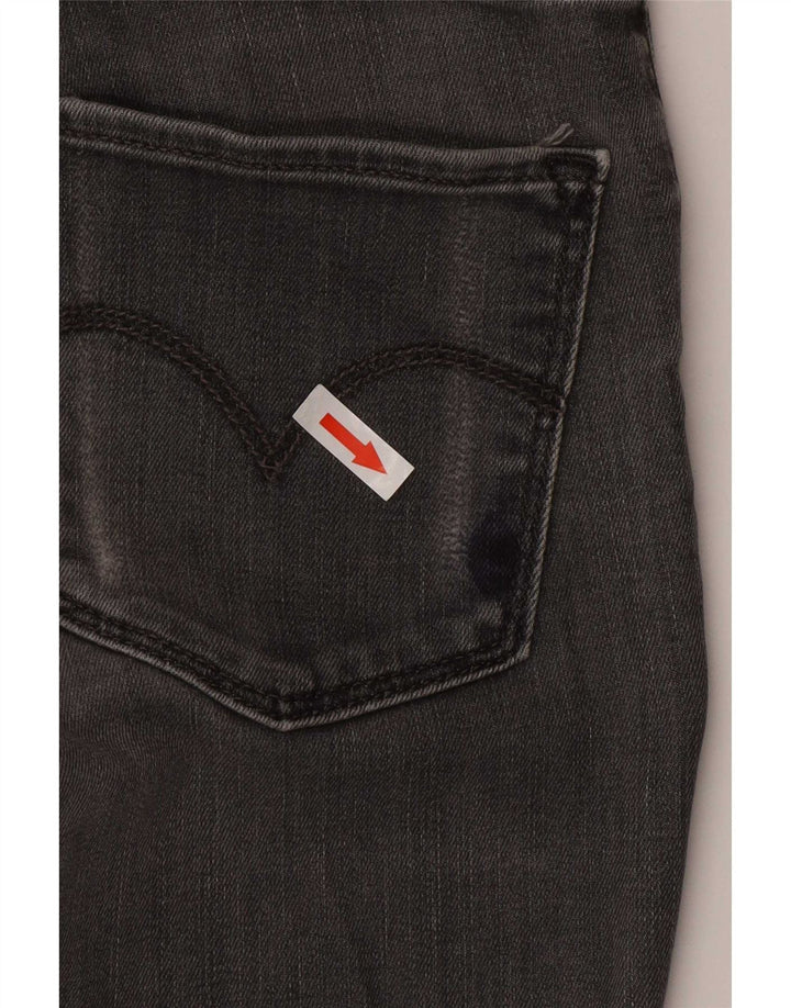 Jeans skinny feminino Levi's W26 L34 algodão cinza