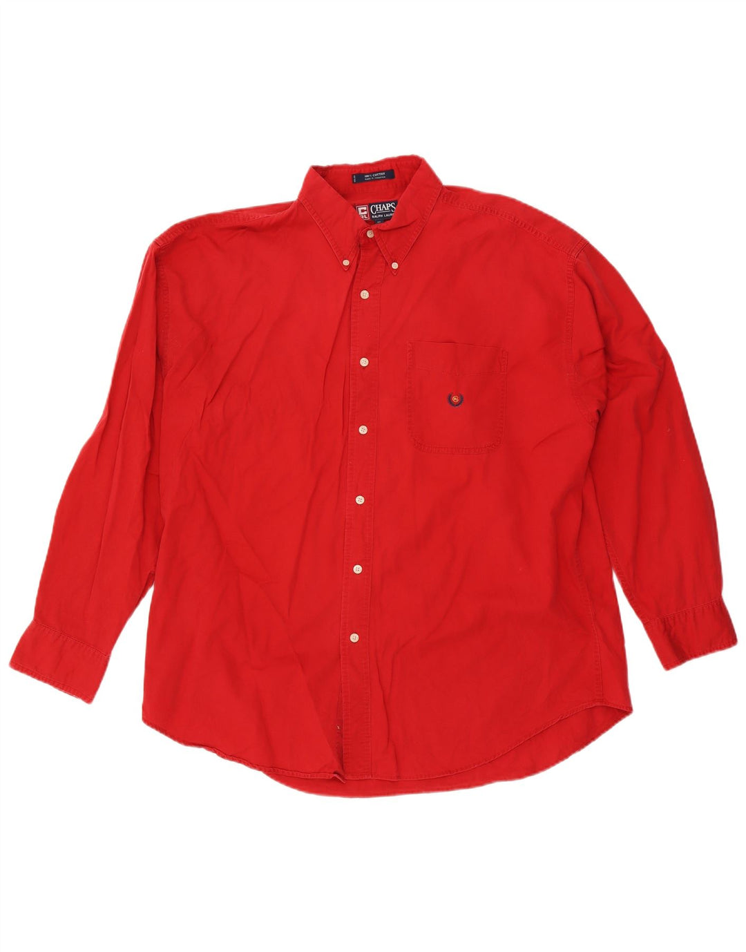 Camisa masculina Chaps Ralph Lauren XL algodão vermelho