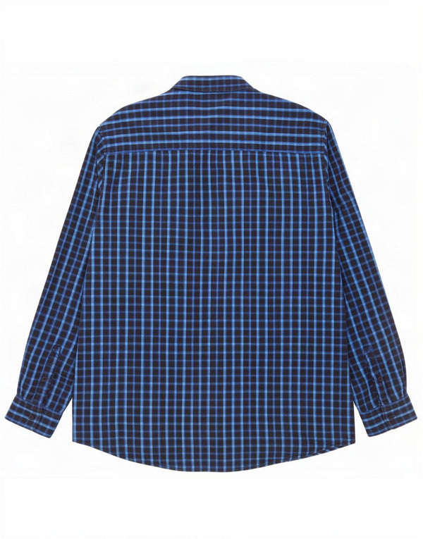 Wrangler Mens Regular Fit Shirt 3XL Blue Check Cotton