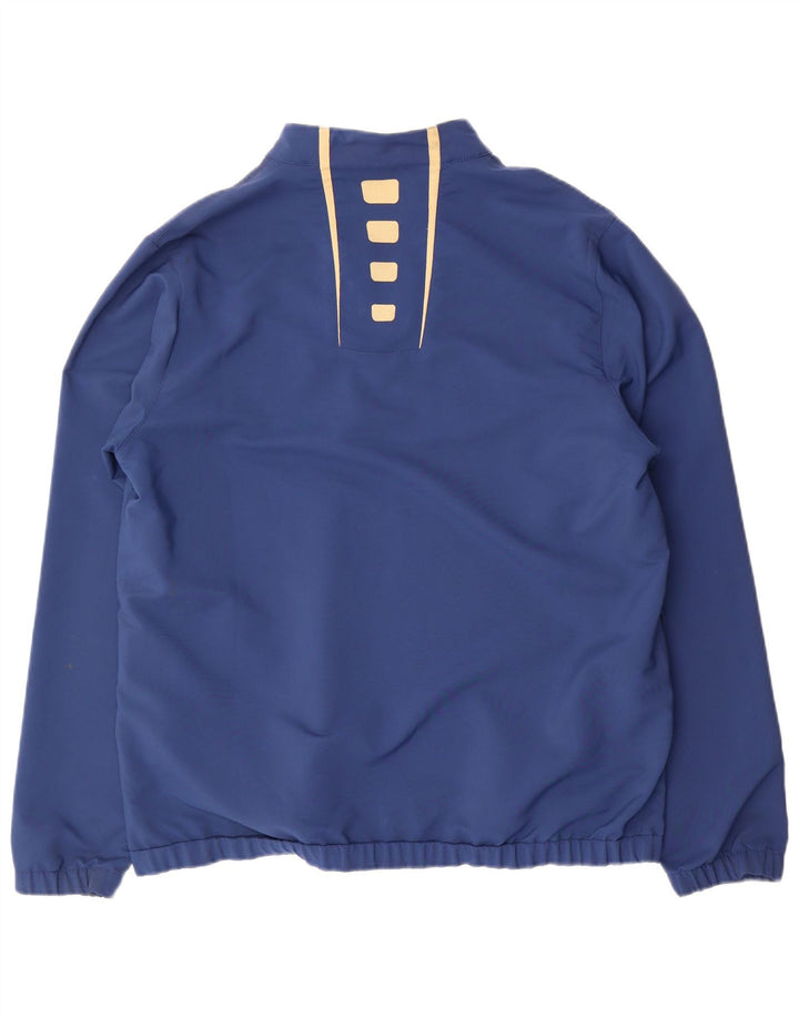 Umbro Mens Graphic Pullover Treino Top Jaqueta Grande Listrado Azul