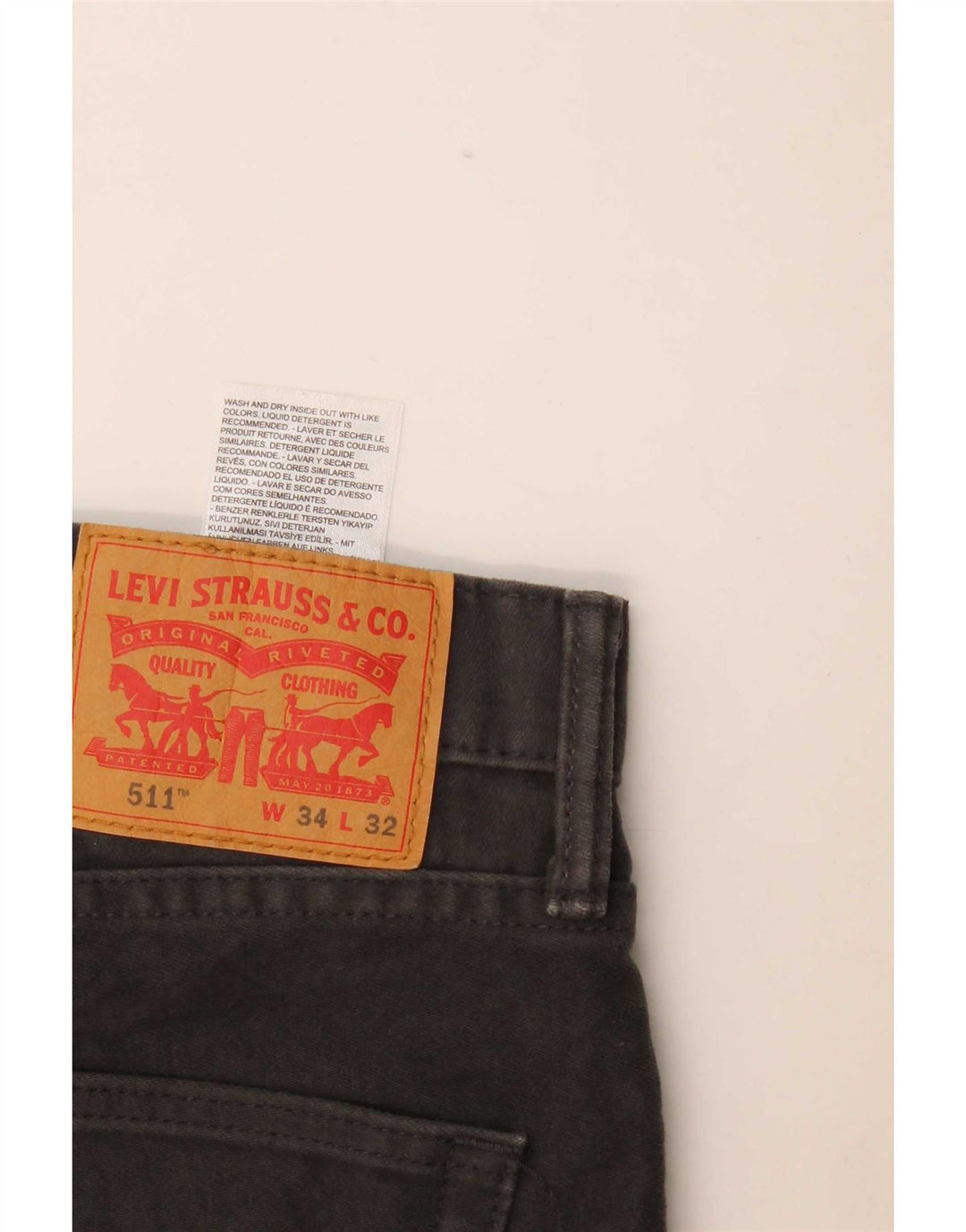 Calça Jeans Levis 511 Slim Masculina W34 L32 Cinza Algodão