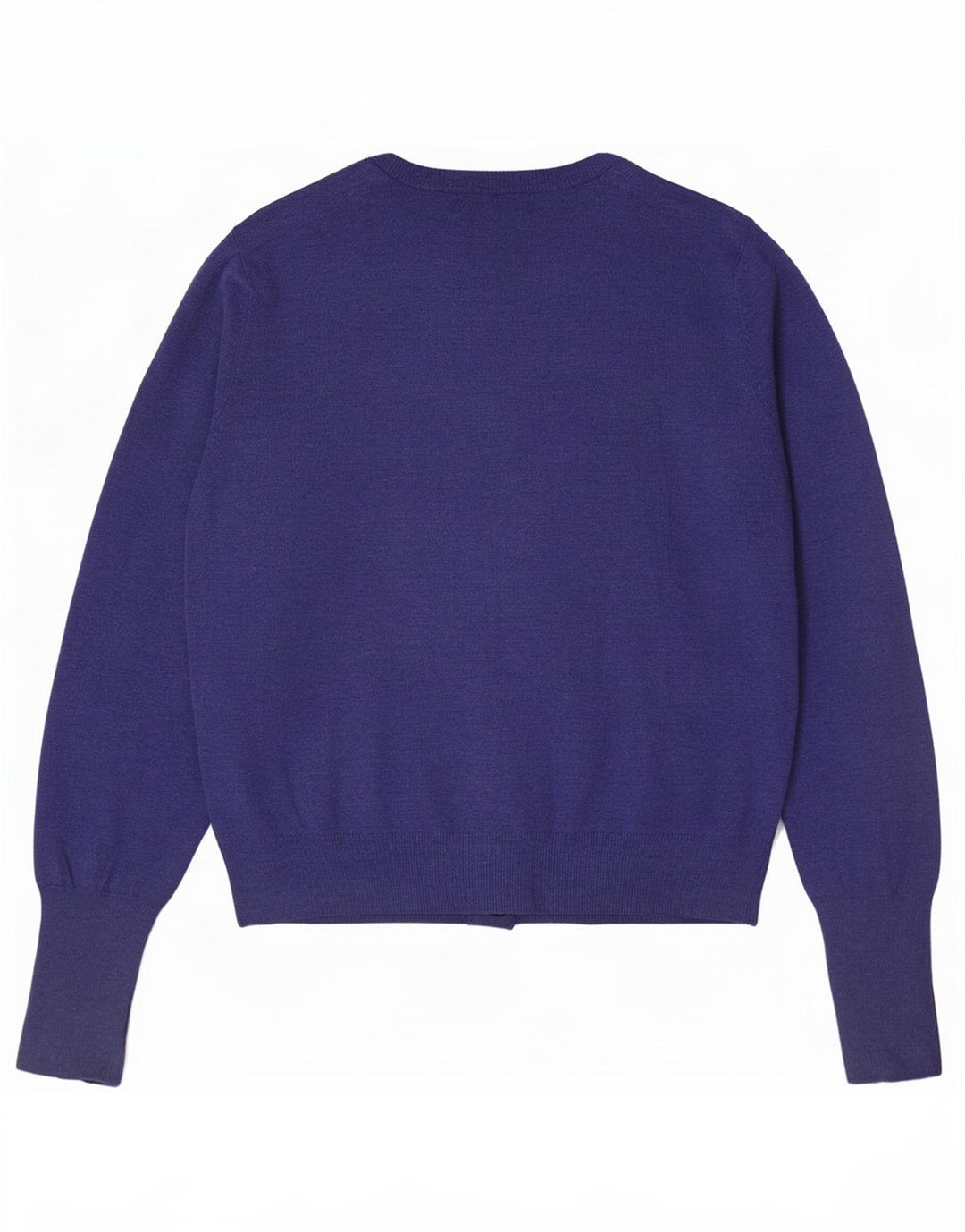 Suéter cardigã feminino Marks & Spencer UK 12 viscose azul médio