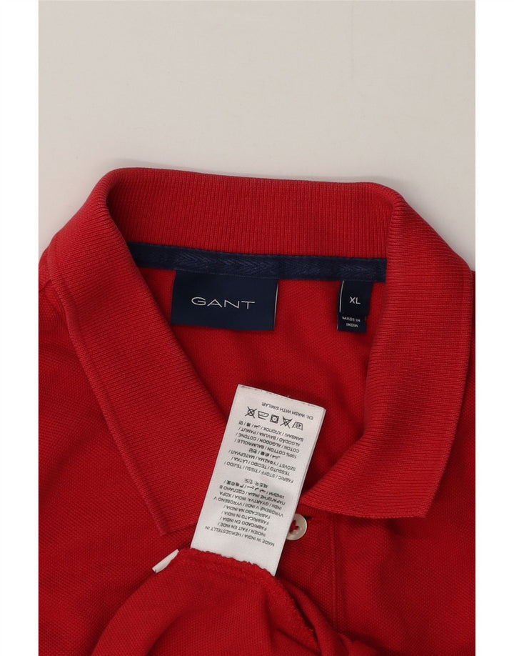 Camisa polo masculina Gant XL algodão vermelho