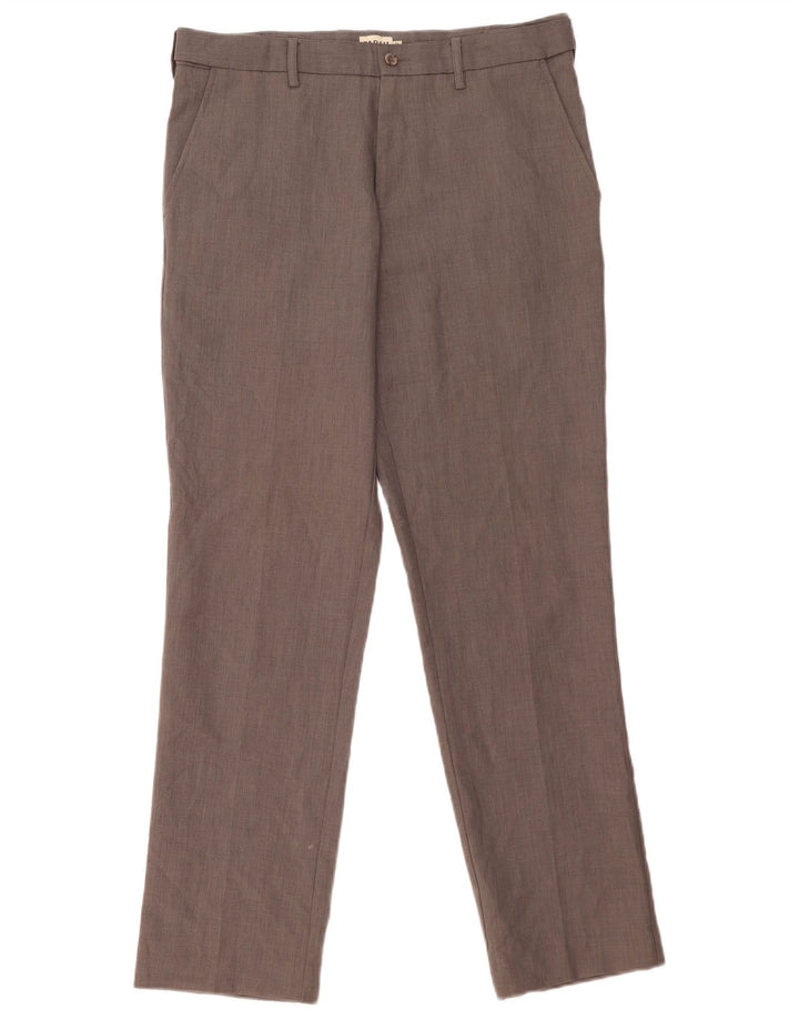 Calça Chino Regular Masculina Farah W34 L31 Cinza Poliéster