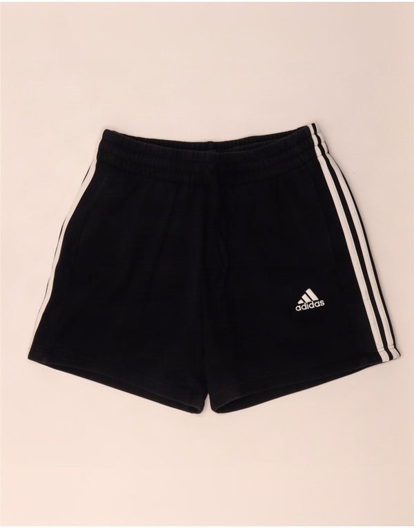 Shorts esportivos femininos Adidas UK 14 médio preto algodão