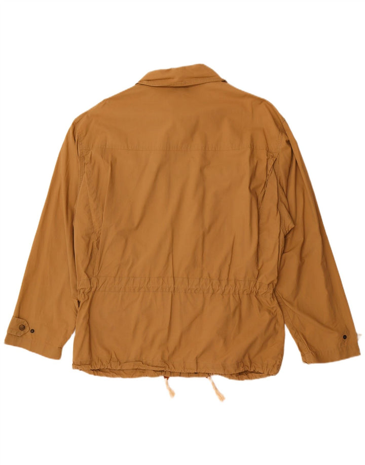 Jaqueta utilitária masculina vintage UK 38 marrom médio
