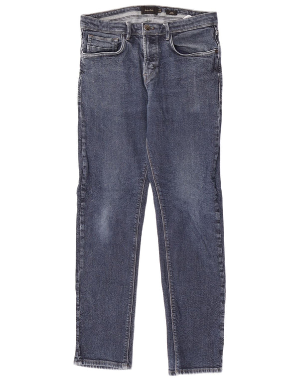 Jeans Slim Masculino Massimo Dutti W31 L29 Azul Algodão