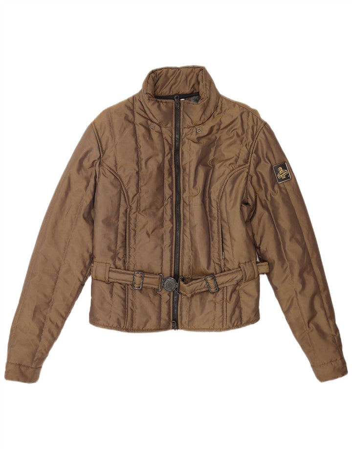 Jaqueta feminina Refrigiwear Sixty spa acolchoada grande Reino Unido 10 pequena marrom