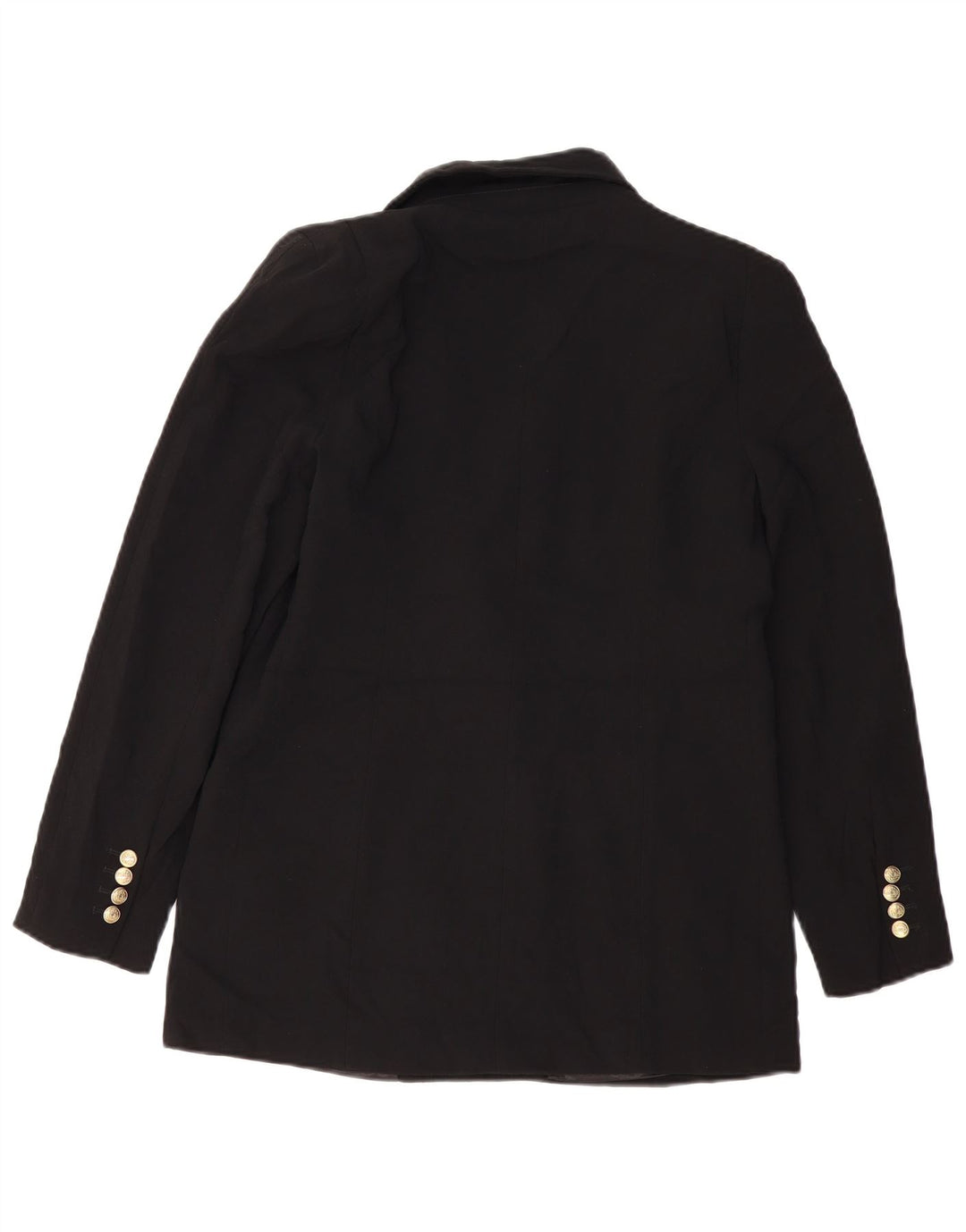 Jaqueta blazer feminina ZARA com peito duplo, poliéster preto médio