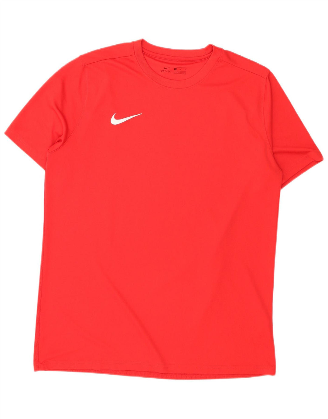 Nike Mens Dri Fit Camiseta Top Médio Poliéster Vermelho