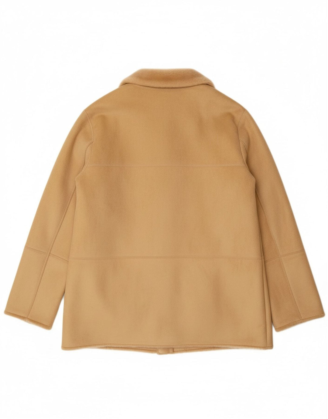Jaqueta Sherpa feminina VINTAGE EU 44 XL bege acrílico