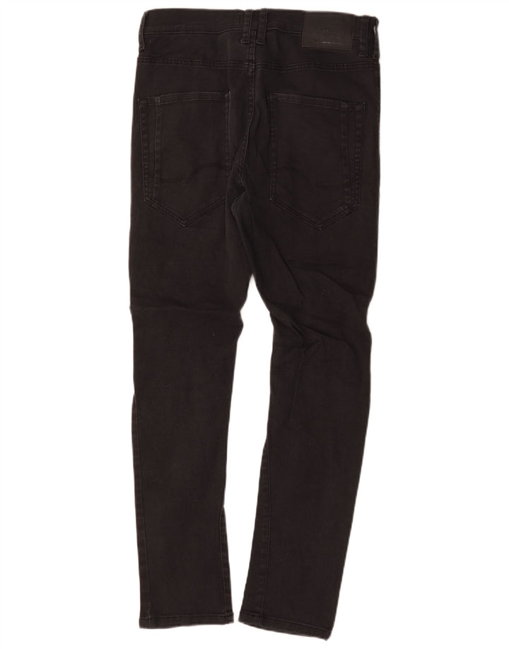 Jeans masculinos Jack & Jones Slim W28 L27 algodão preto