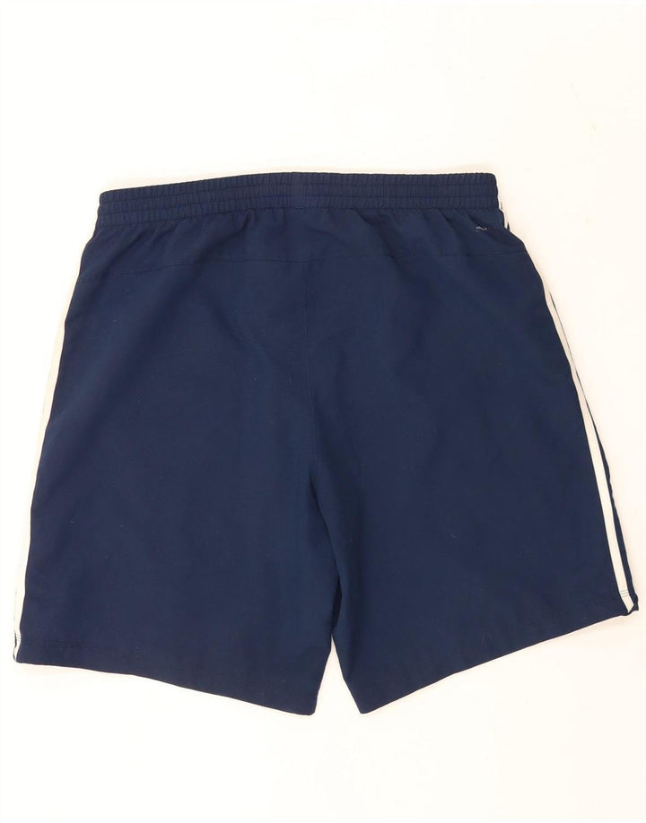 Shorts esportivos masculinos Adidas Climalite grandes poliéster azul marinho