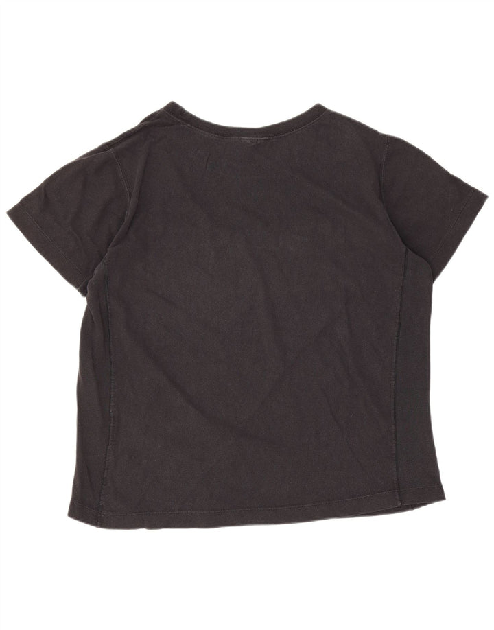 Camiseta feminina estampada Champion UK 10 pequena preta