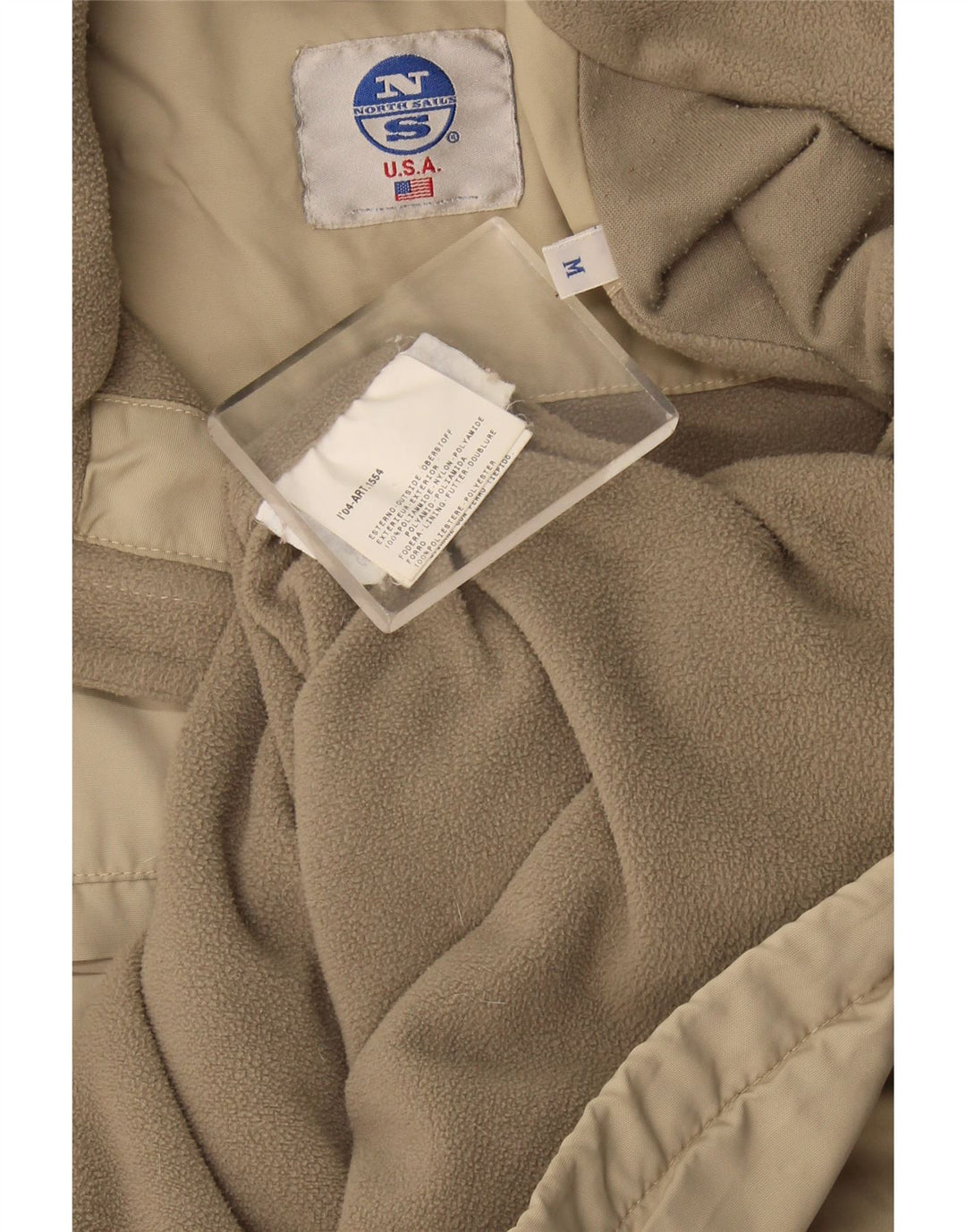 Jaqueta corta-vento masculina North Sails UK 38 poliamida bege médio