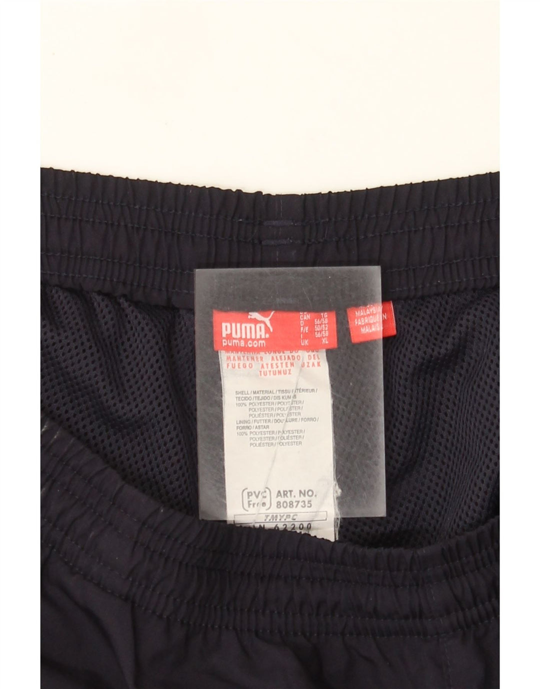 Calça de treino masculina Puma XL XL azul marinho poliéster