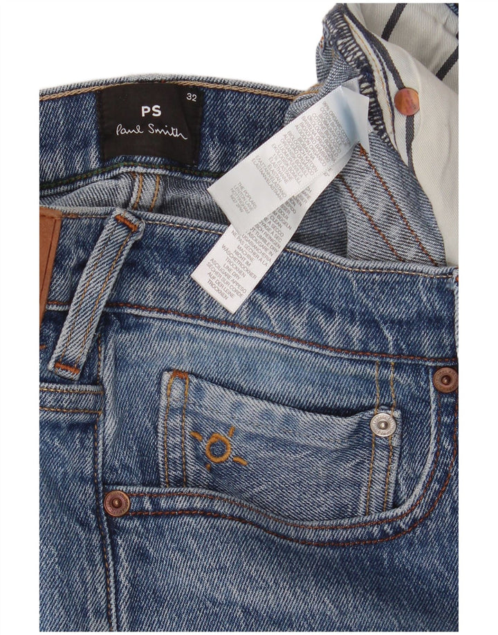 Calça Jeans Slim Masculina Paul Smith W32 L30 Azul Algodão