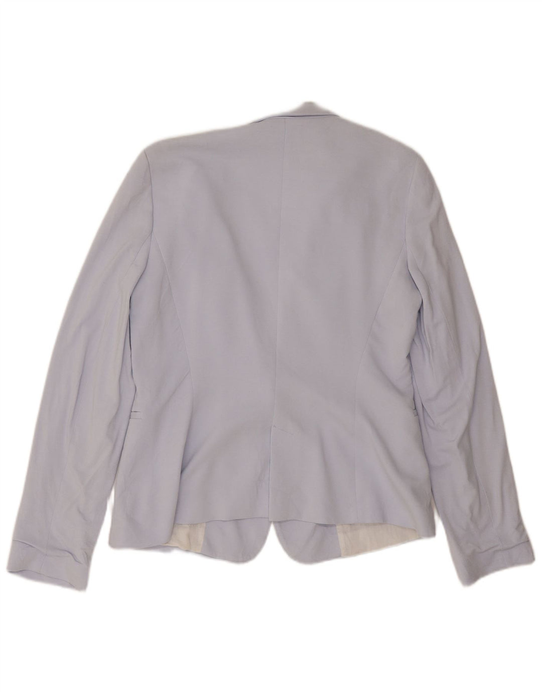 Jaqueta blazer feminina Zara com 1 botão Reino Unido 14 grande azul viscose