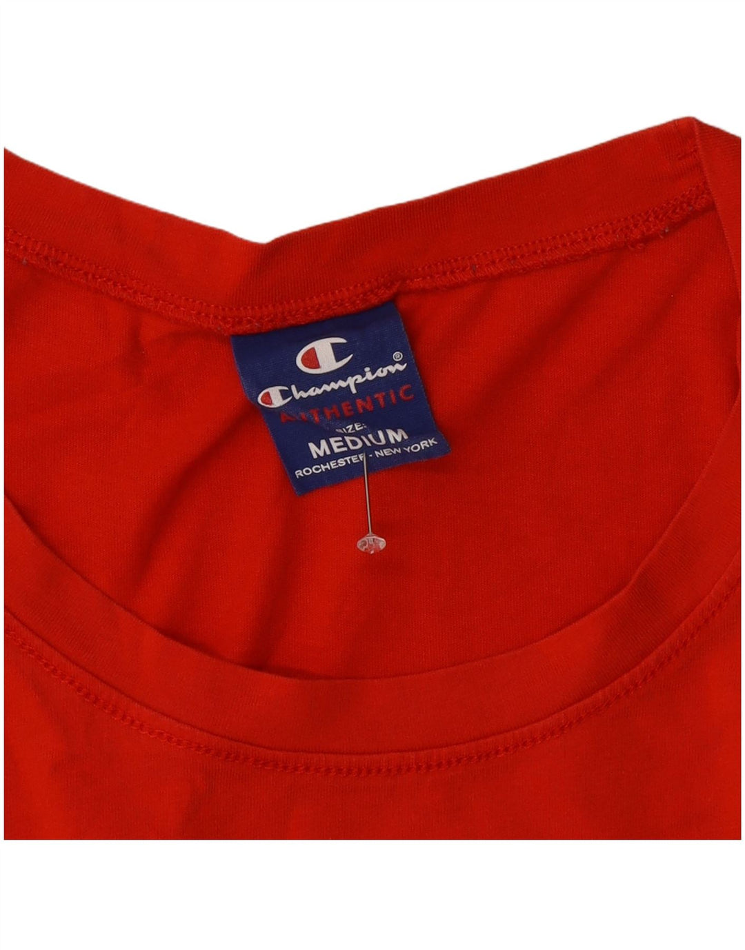 Camiseta feminina estampada Champion UK 14 médio vermelho