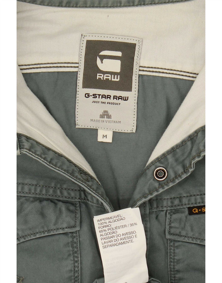 Camisa masculina G-Star algodão verde médio