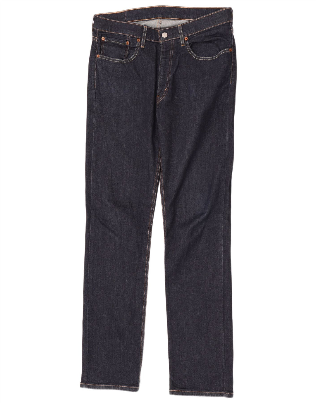 Levi's Masculino 514 Straight Jeans W34 L34 Azul Marinho Algodão