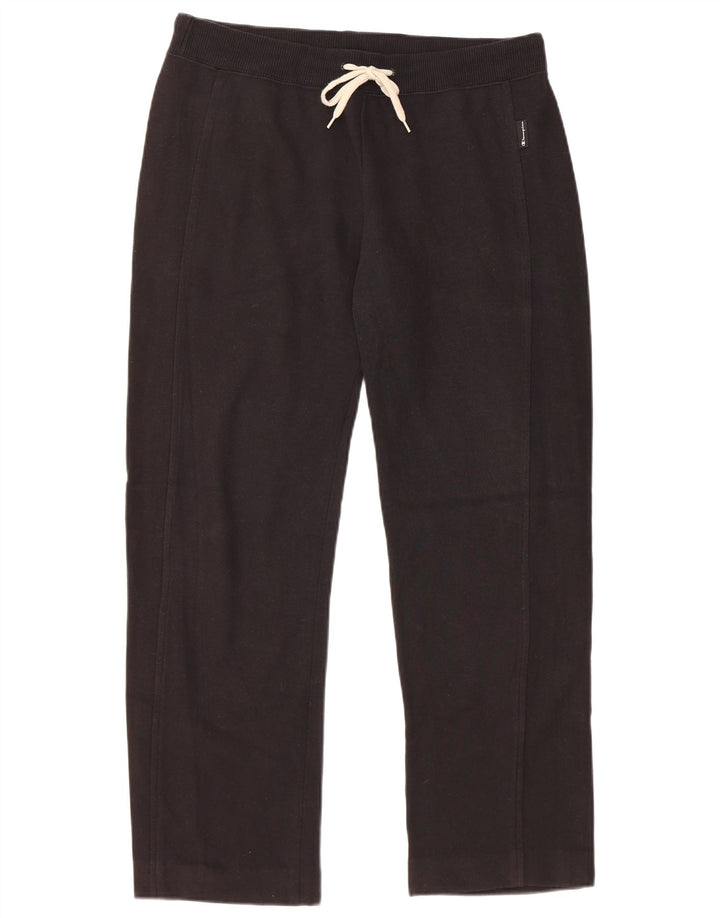 Calça de treino masculina Champion grande de algodão preto