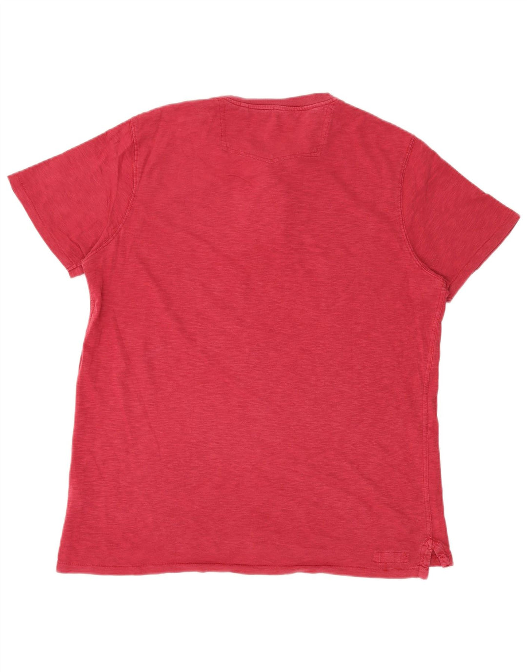 Camiseta masculina Fat Face Top grande algodão vermelho