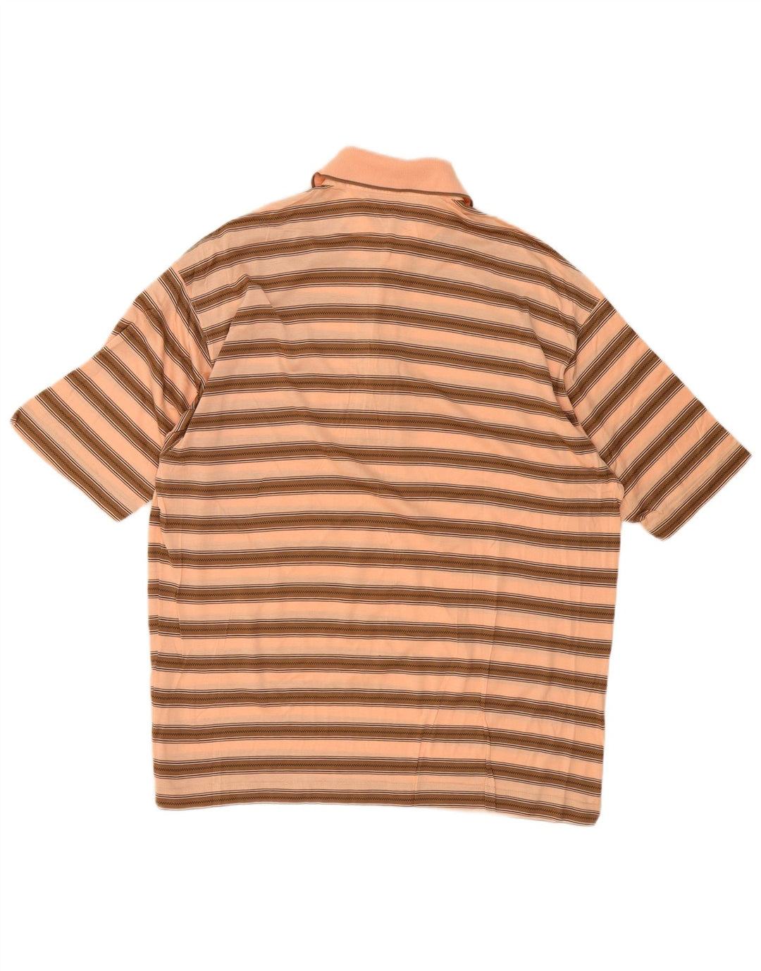 Camisa pólo masculina Franco Ziche listrada bege grande