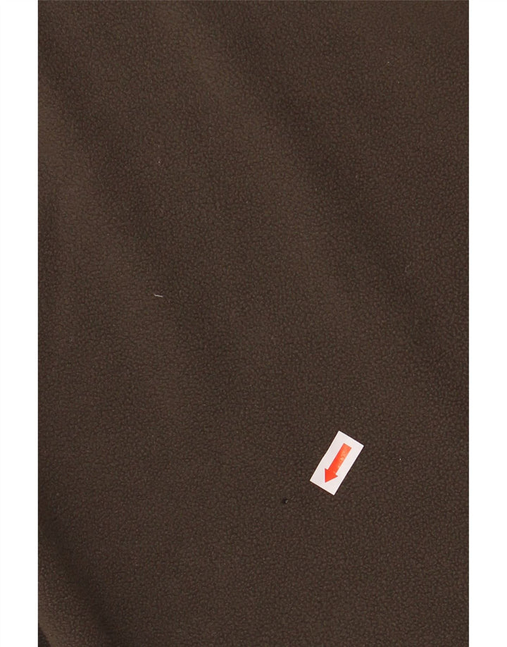 JACK WOLFSKIN Suéter masculino de lã com gola e zíper Reino Unido 44 XL cáqui poliéster