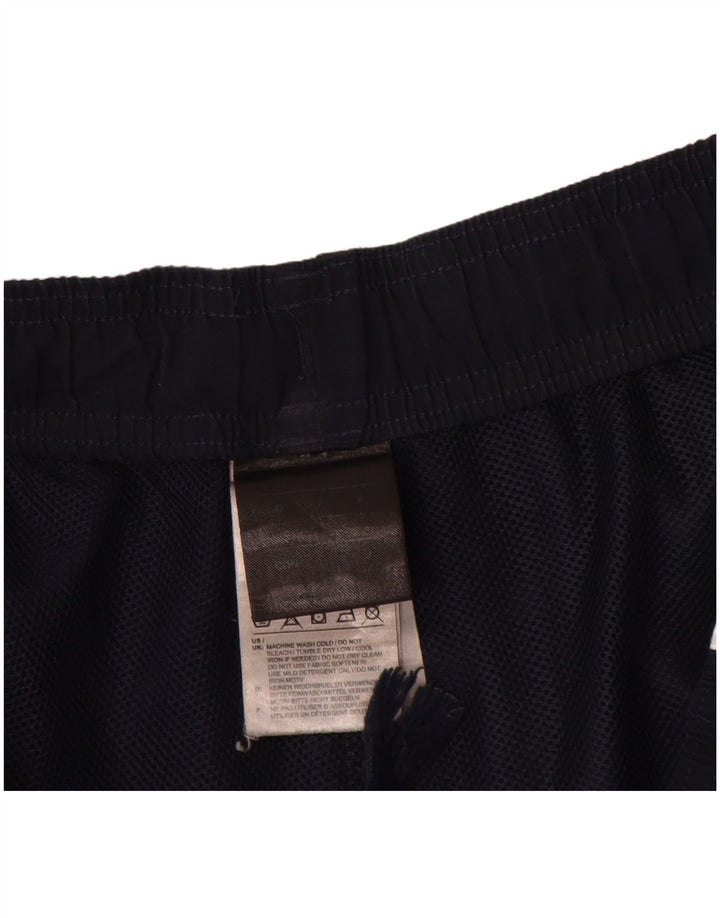 Shorts esportivos masculinos Adidas grandes poliéster azul marinho