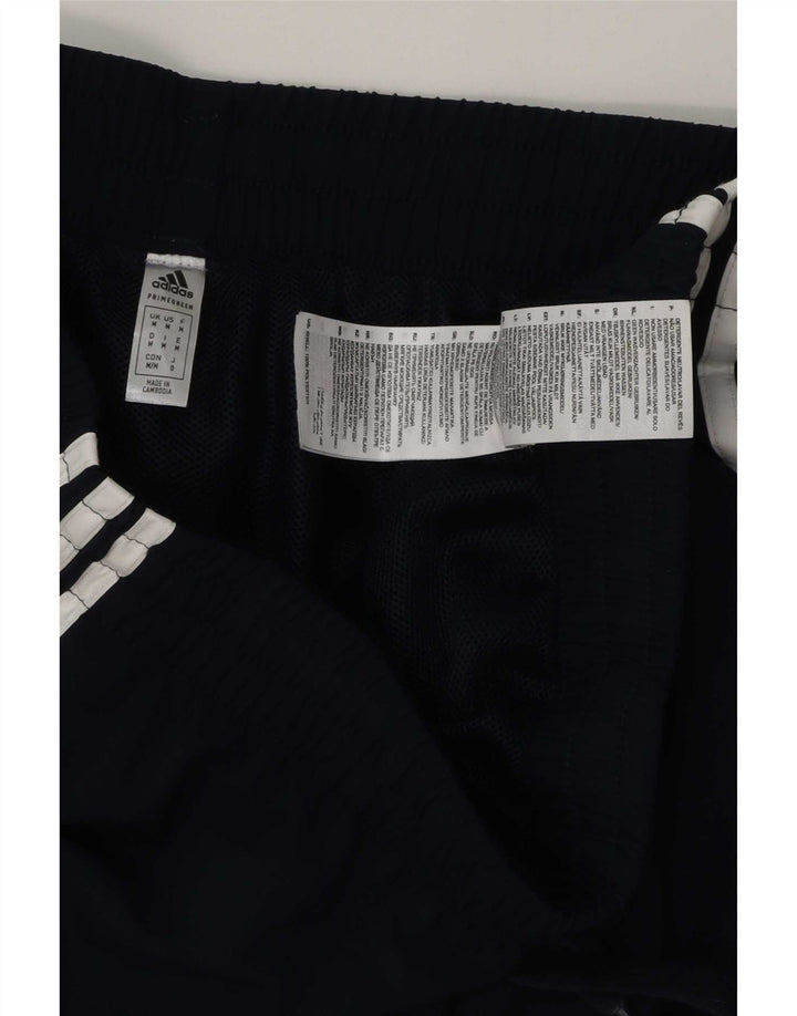 Shorts esportivos masculinos Adidas médio azul marinho poliéster