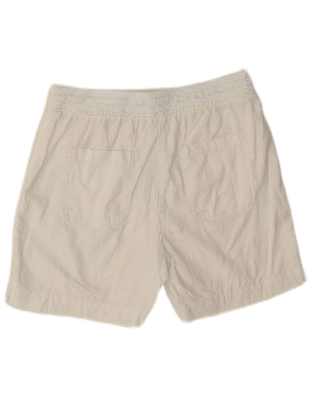 Shorts chino feminino MARKS & SPENCER UK 10 pequeno W28 branco colorblock