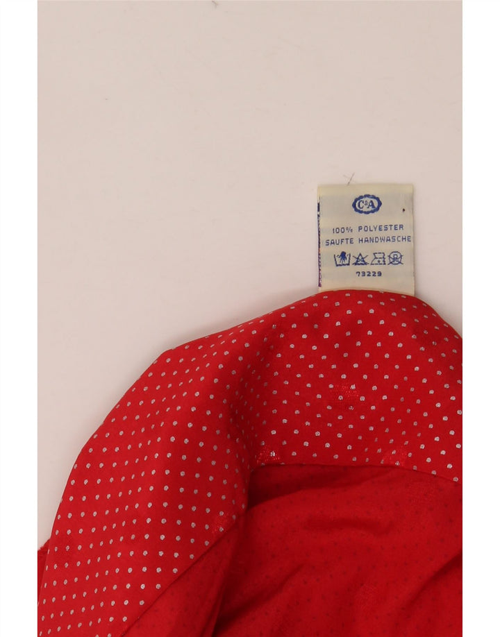 Blusa feminina oversized YESSICA EU 40 poliéster manchado vermelho médio