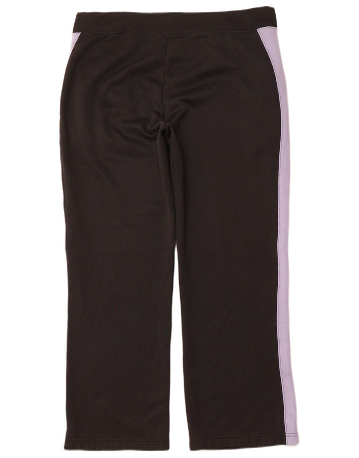 Calça de treino feminina REEBOK UK 12 médio preto colorblock