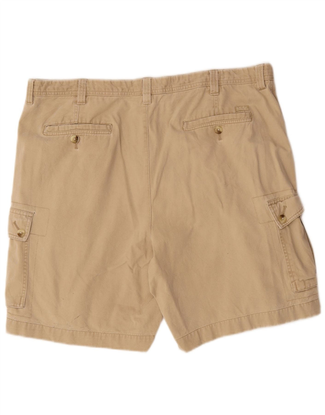 Shorts cargo masculino Izod W40 XL algodão bege