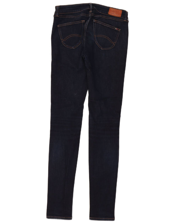 Jeans skinny feminino Tommy Hilfiger cintura baixa W28 L34 algodão azul marinho
