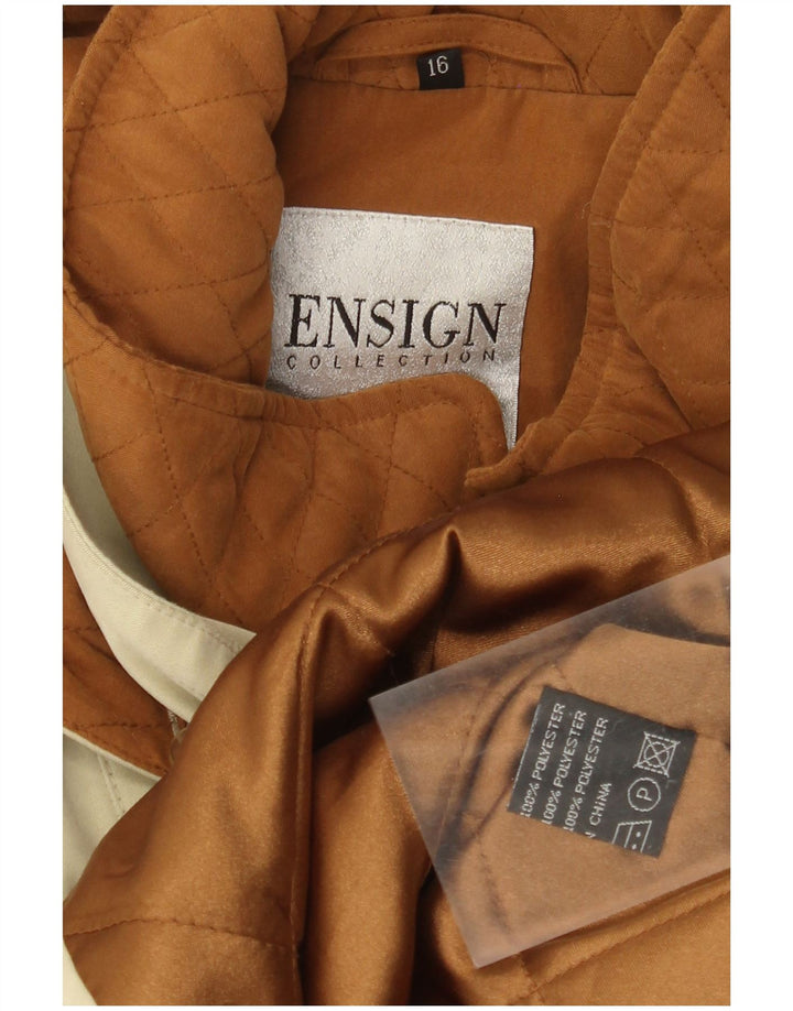 Casaco corta-vento feminino Ensign US 16 2XL poliéster bege