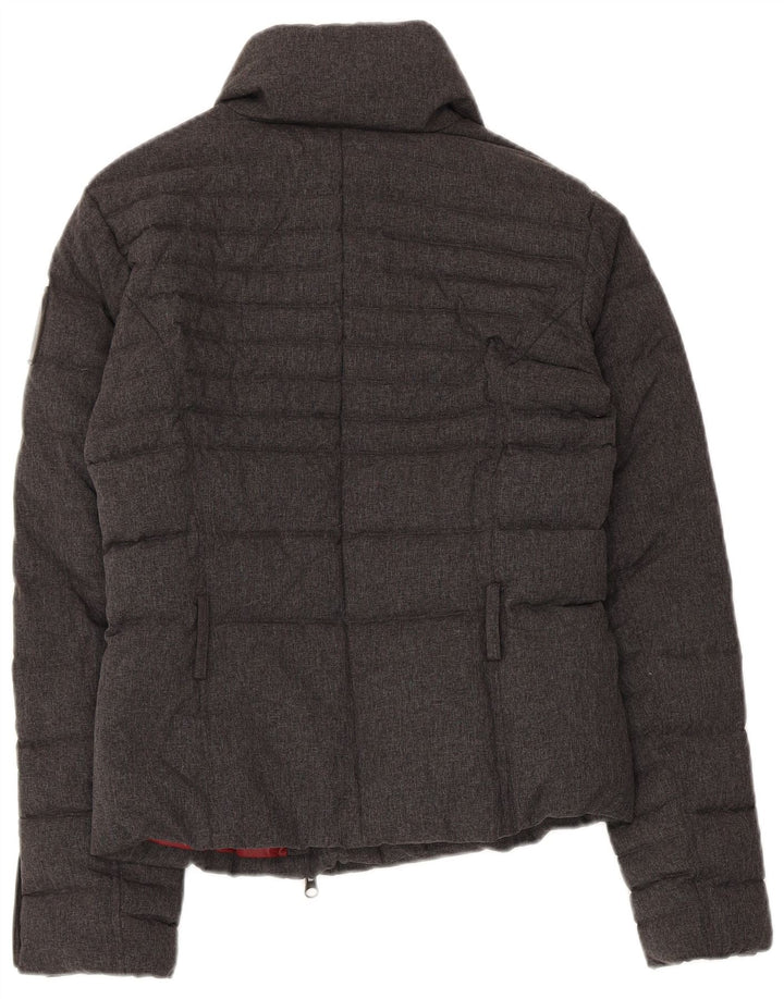 Jaqueta acolchoada feminina Bomboogie UK 10 pequena cinza nylon