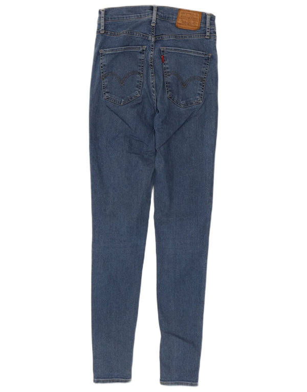 Calça jeans feminina Levi's Mile High Super Skinny W26 L30 azul algodão