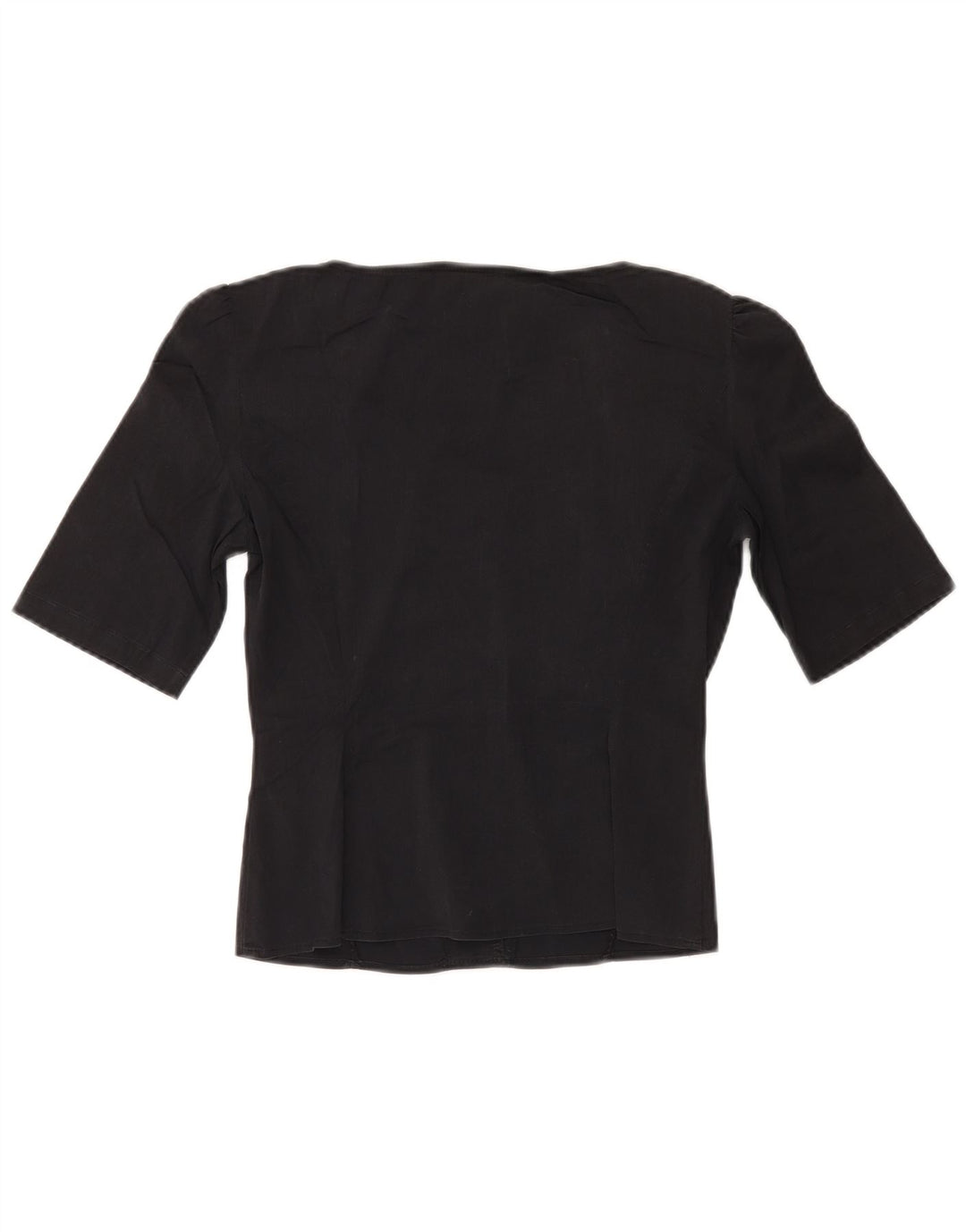 Blusa feminina com babados na frente, MAX & CO., 40 algodão preto pequeno