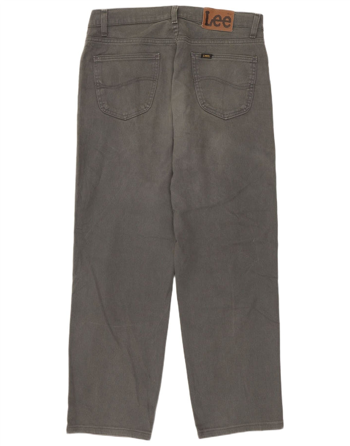 Calça jeans reta masculina Lee W34 L30 cinza