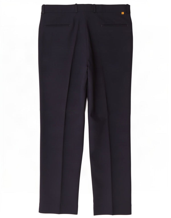 Calça casual reta masculina Farah W36 L30 poliéster azul marinho