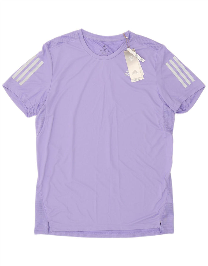 Adidas Mens Aeroready Camiseta Top Médio Roxo Poliéster
