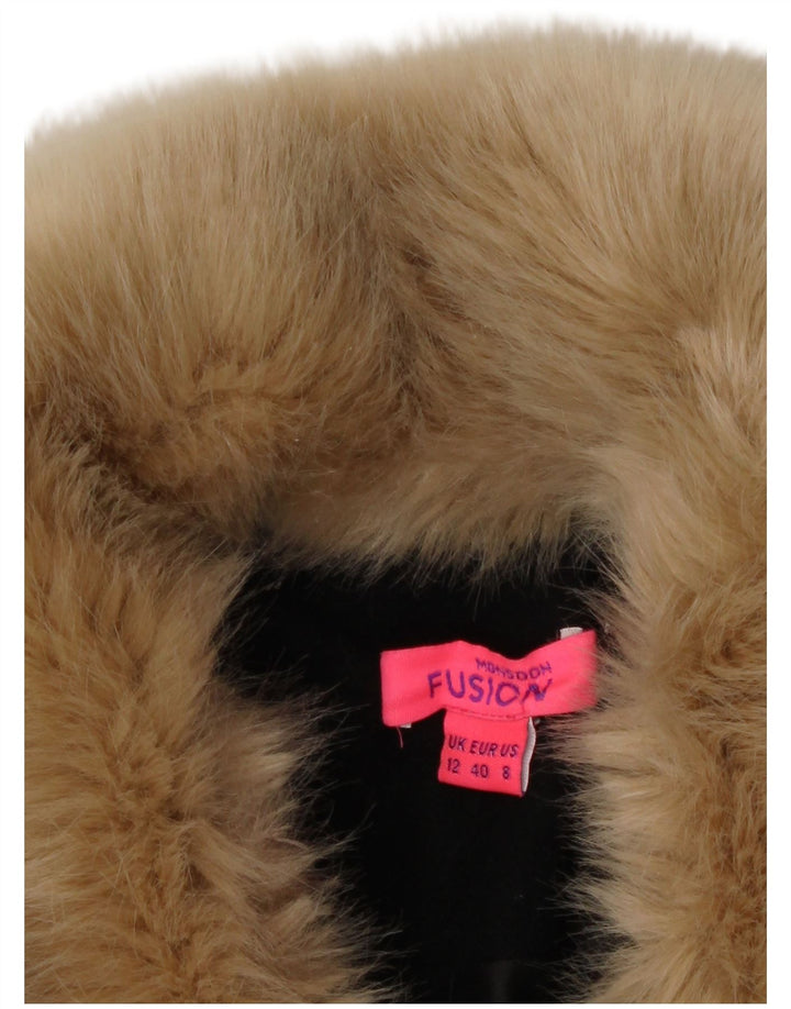 Casaco feminino Monsoon Princess UK 12 lã preta média