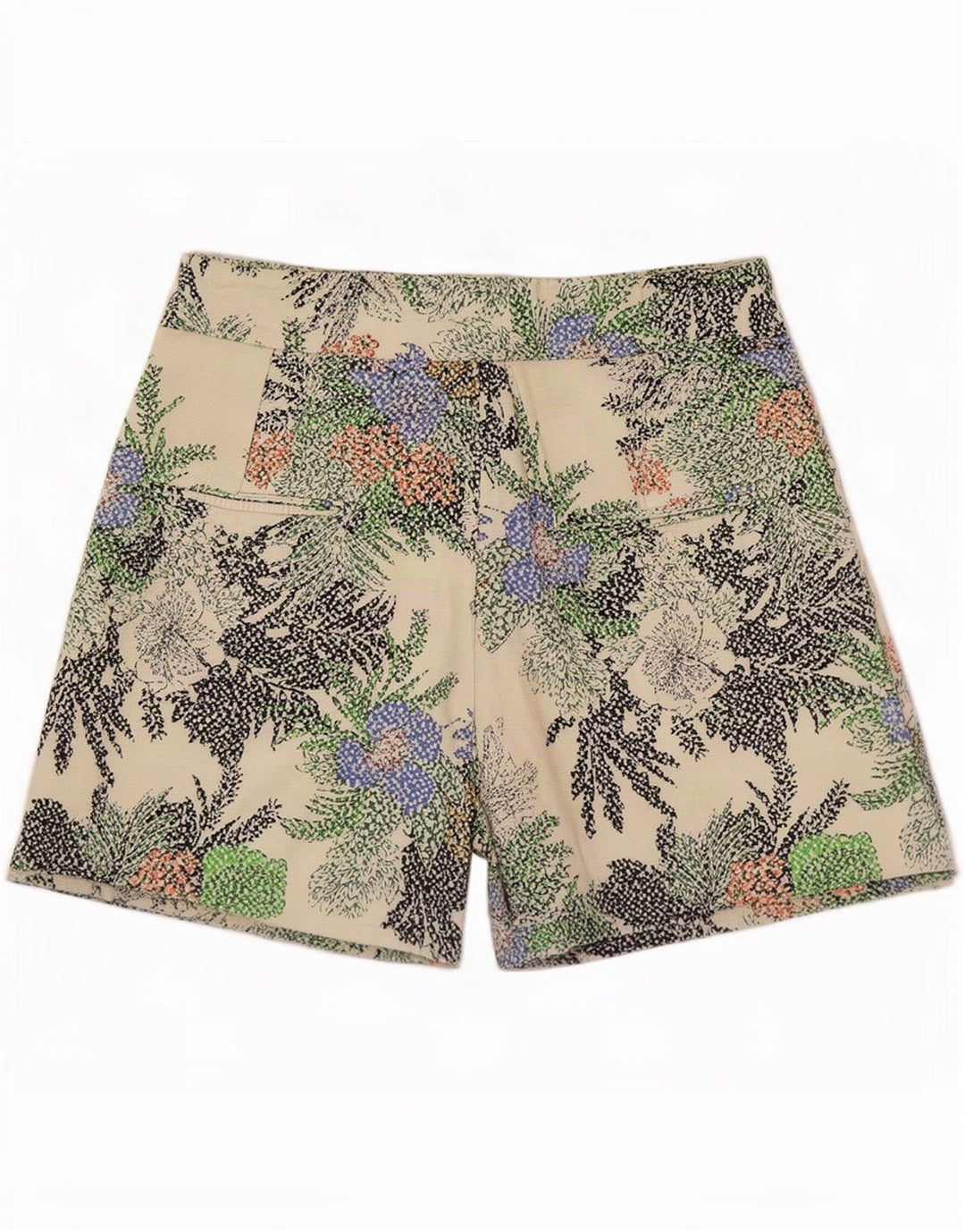 Zara Shorts feminino casual médio W28 multicolorido floral