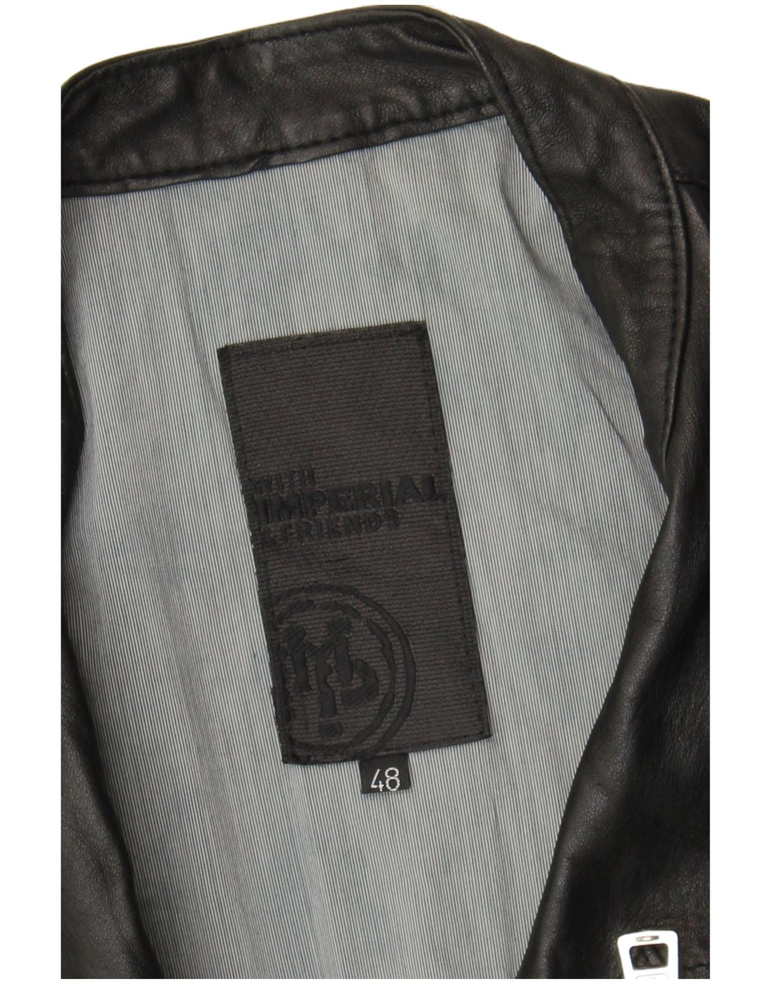 Jaqueta de couro militar feminina imperial IT 48 XL preta