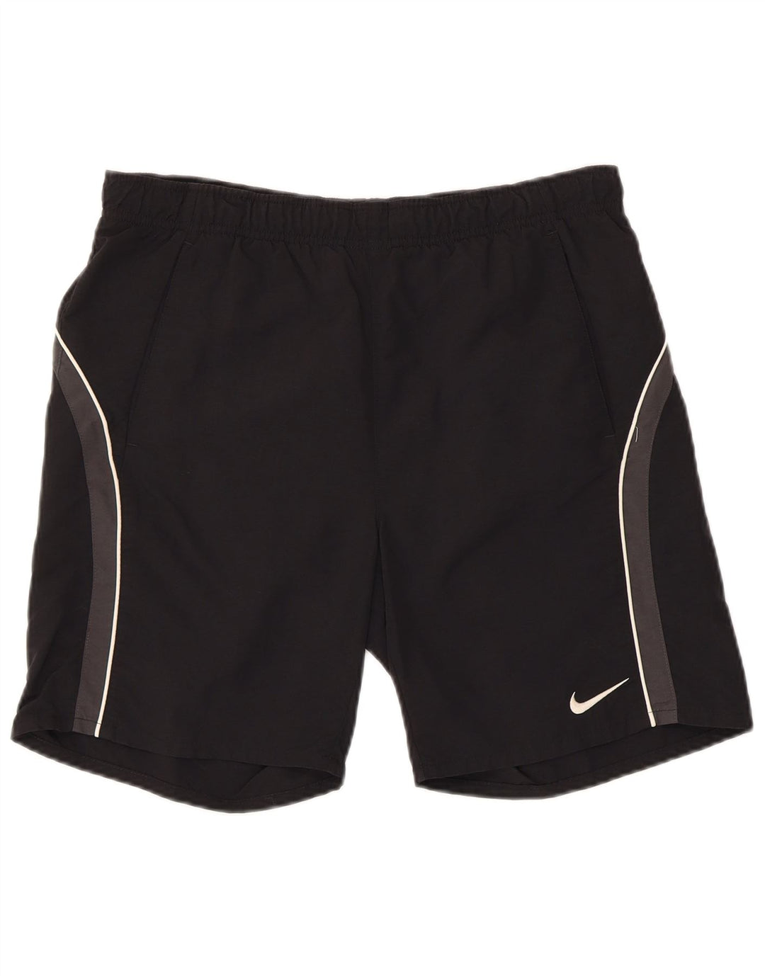 Shorts esportivos gráficos masculinos NIKE pequenos pretos de nylon