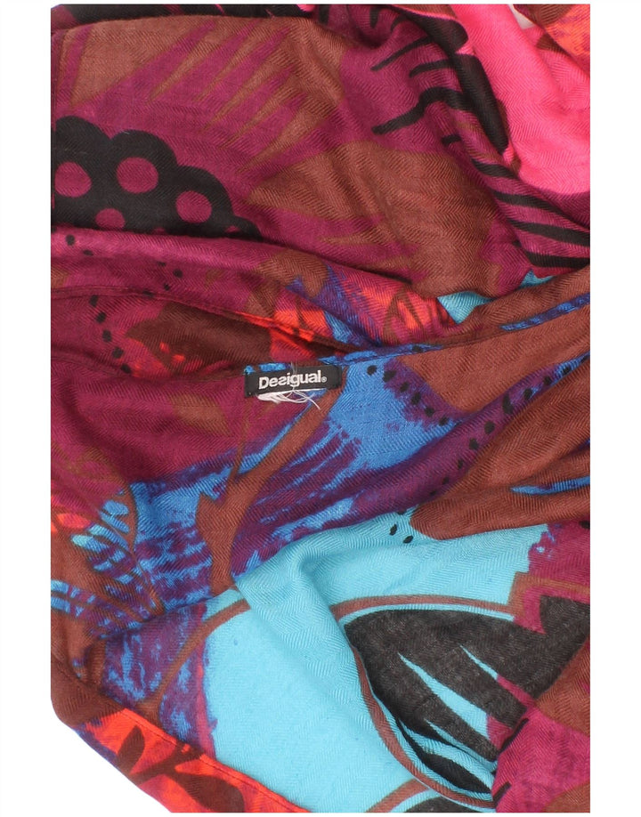 Desigual Lenço Retângulo Feminino Gráfico Tamanho Único Multicolorido Boêmio